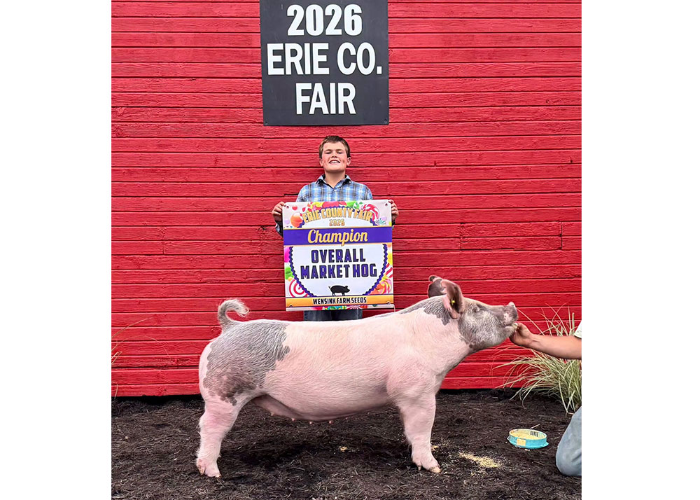 2026 Erie County Fair Grand Champion Market Hog